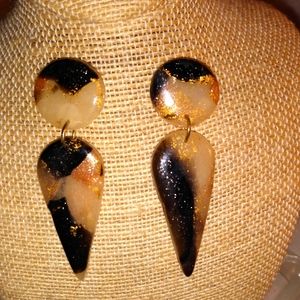 Polymer clay earrings for women. E13